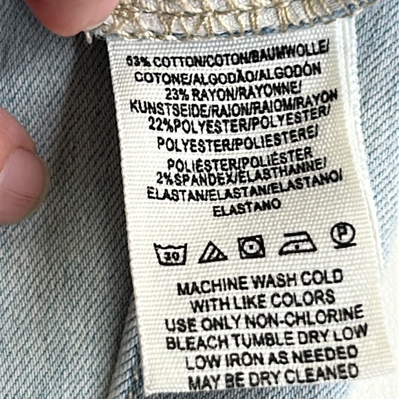 FREE PEOPLE BELLBOTTOM FLAIR LIGHT BLUE STRETCHY DENIM JEANS SZ 27 - Picture 8 of 12